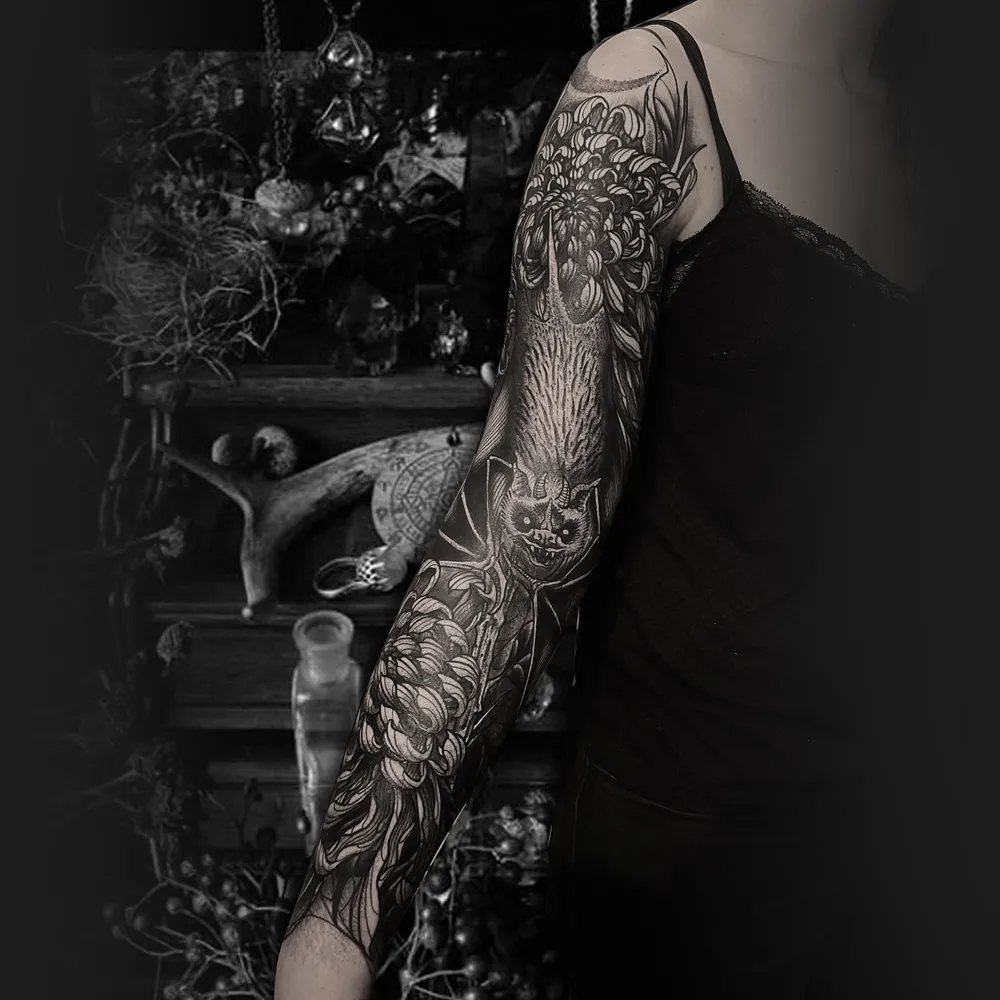Tatouage réalisé chez Electric Funeral Tattoo — pièce 11
